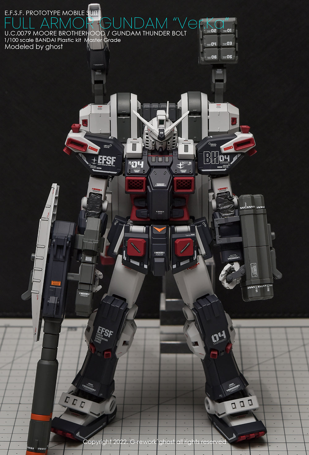 G-REWORK - [MG] FULL ARMOR GUNDAM Ver.Ka [GUNDAM THUNDERBOLT] Water Decal
