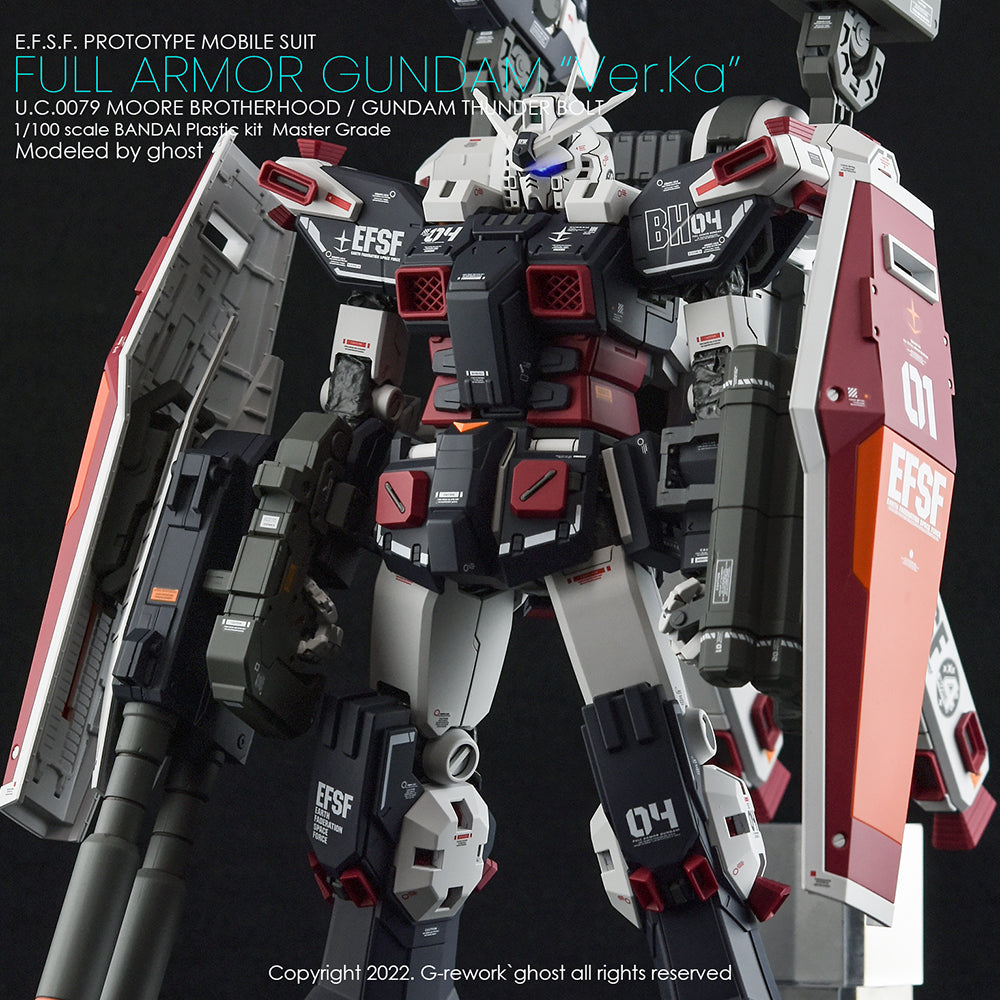 G-REWORK - [MG] FULL ARMOR GUNDAM Ver.Ka [GUNDAM THUNDERBOLT] Water Decal