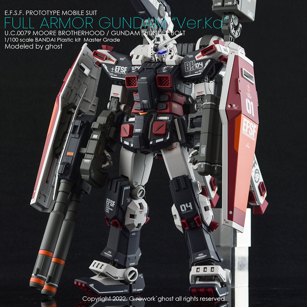 G-REWORK - [MG] FULL ARMOR GUNDAM Ver.Ka [GUNDAM THUNDERBOLT] Water Decal