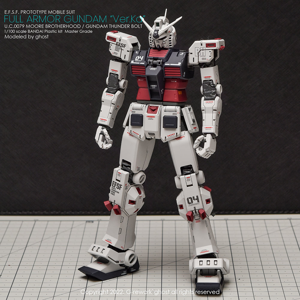 G-REWORK - [MG] FULL ARMOR GUNDAM Ver.Ka [GUNDAM THUNDERBOLT] Water Decal