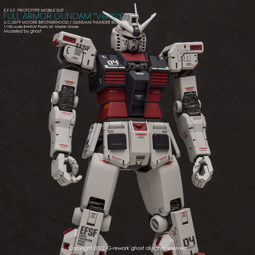 G-REWORK - [MG] FULL ARMOR GUNDAM Ver.Ka [GUNDAM THUNDERBOLT] Water Decal
