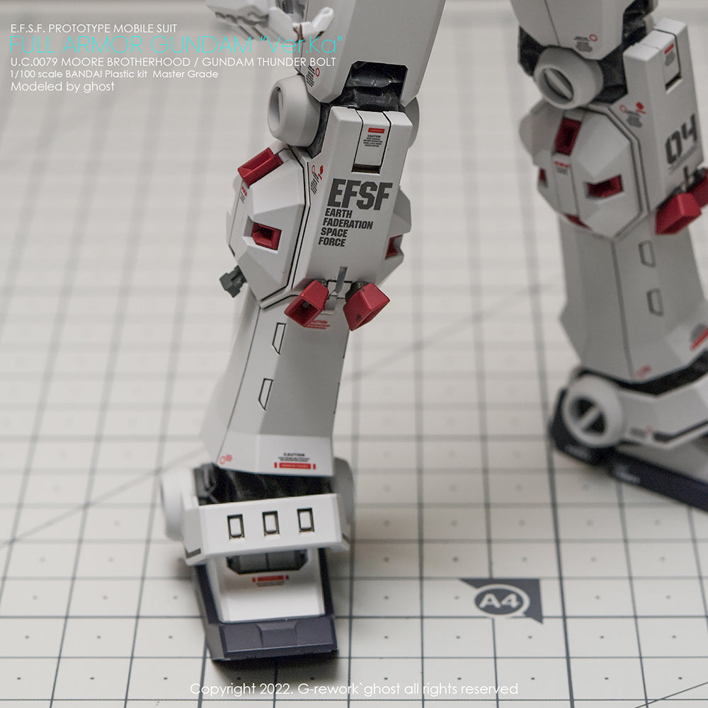 G-REWORK - [MG] FULL ARMOR GUNDAM Ver.Ka [GUNDAM THUNDERBOLT] Water Decal