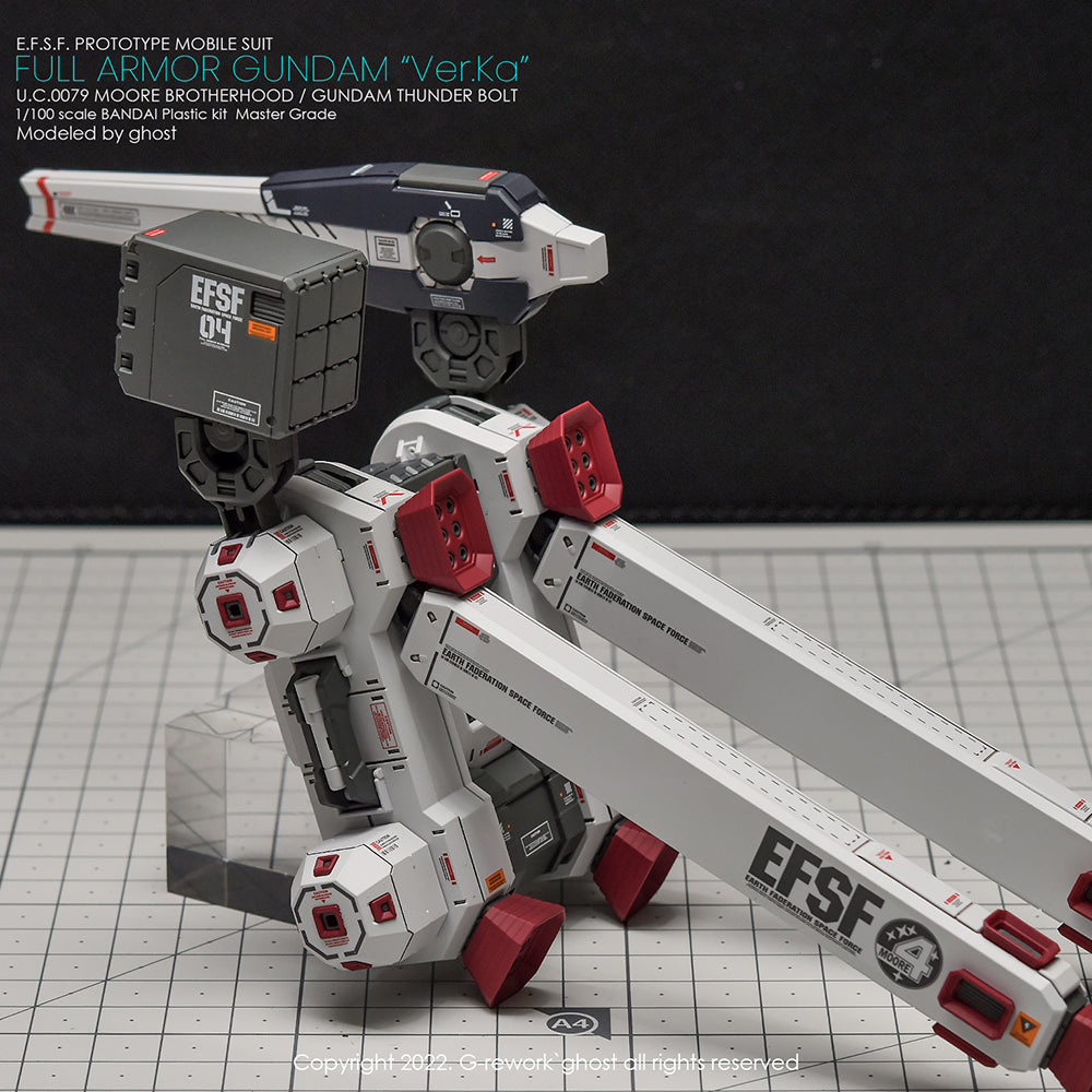 G-REWORK - [MG] FULL ARMOR GUNDAM Ver.Ka [GUNDAM THUNDERBOLT] Water Decal