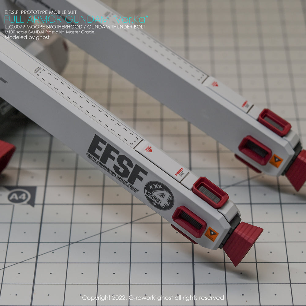 G-REWORK - [MG] FULL ARMOR GUNDAM Ver.Ka [GUNDAM THUNDERBOLT] Water Decal