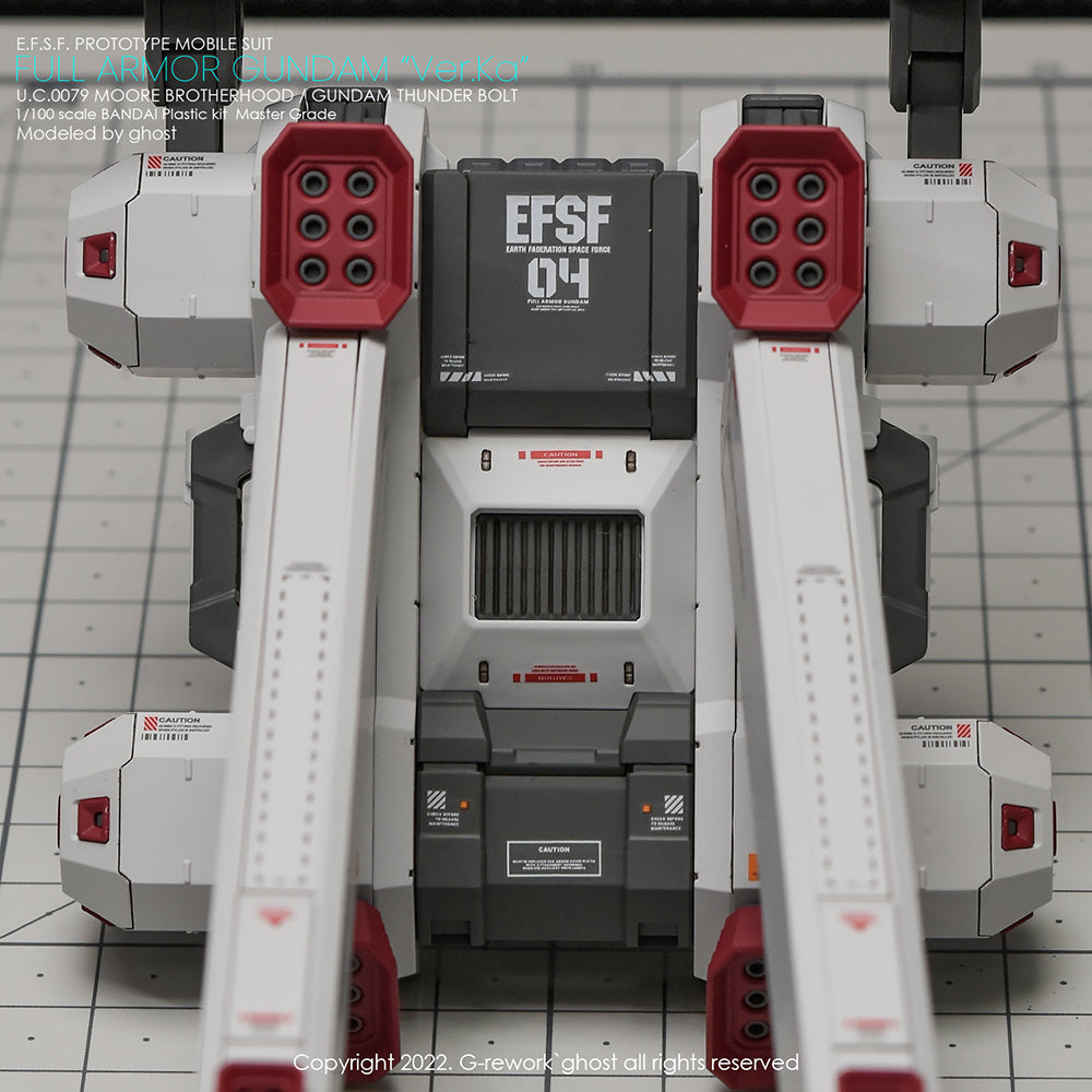 G-REWORK - [MG] FULL ARMOR GUNDAM Ver.Ka [GUNDAM THUNDERBOLT] Water Decal