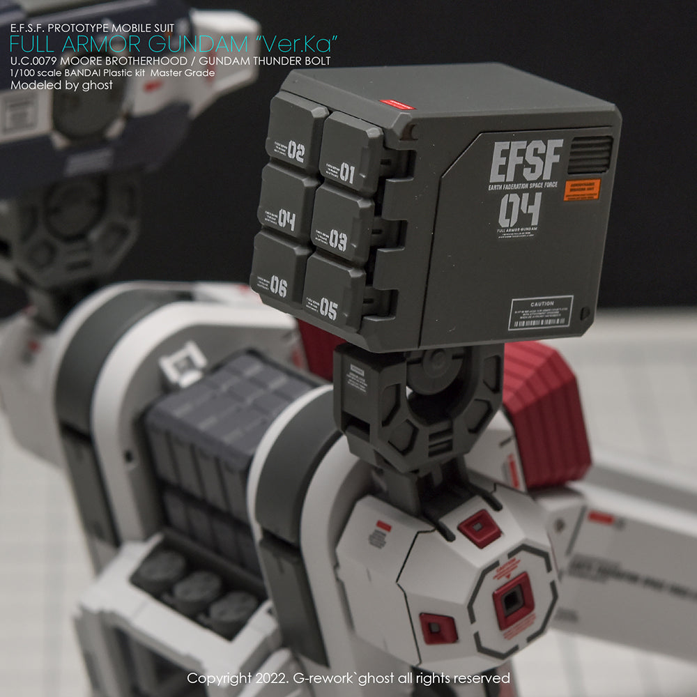 G-REWORK - [MG] FULL ARMOR GUNDAM Ver.Ka [GUNDAM THUNDERBOLT] Water Decal