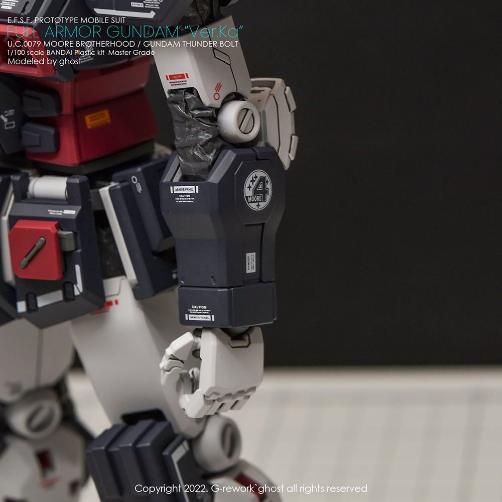 G-REWORK - [MG] FULL ARMOR GUNDAM Ver.Ka [GUNDAM THUNDERBOLT] Water Decal