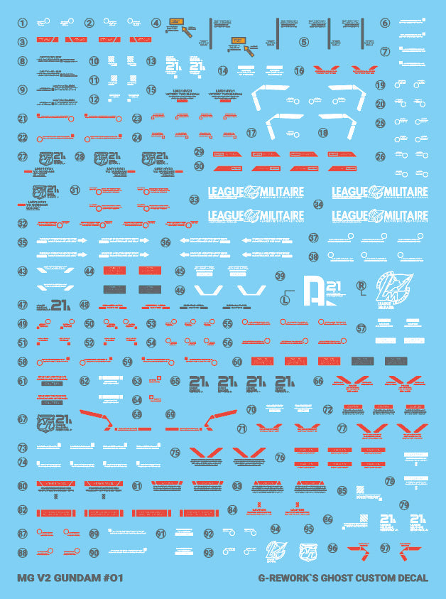 G-REWORK - [MG] V2 GUNDAM Ver.ka Water Decal