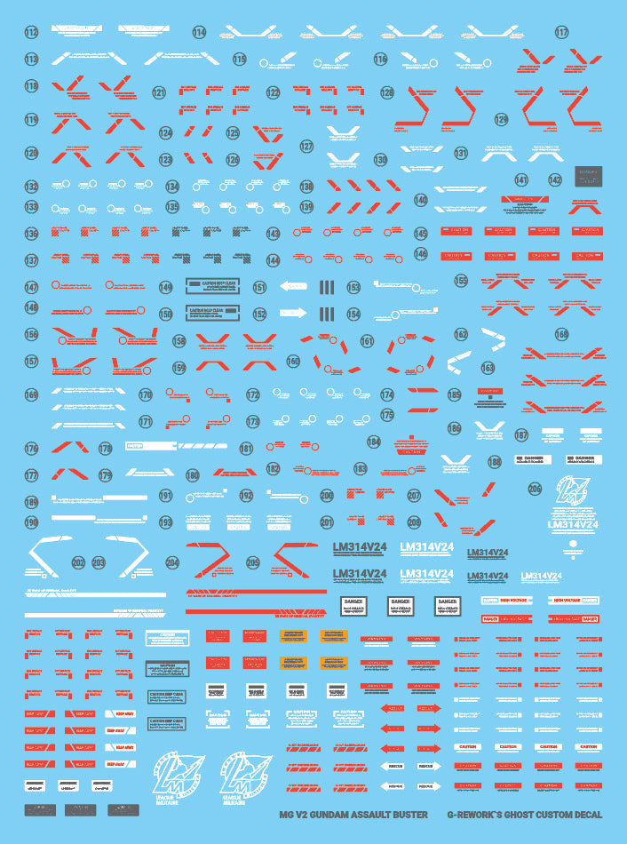 G-REWORK - [MG] V2 ASSAULT BUSTER Ver.ka Water Decal