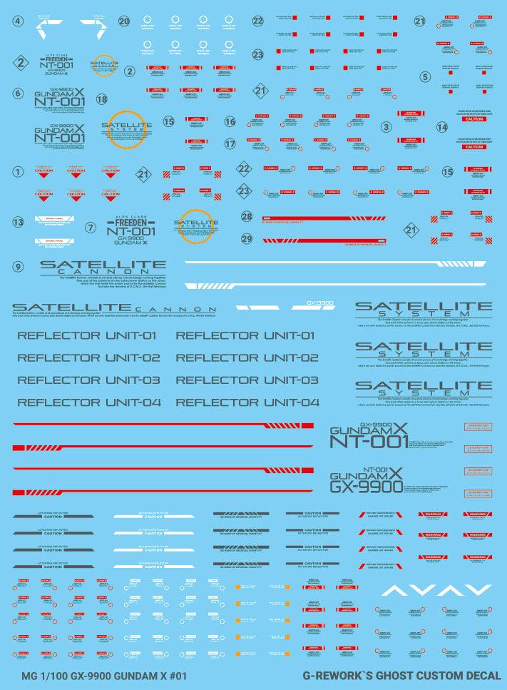 G-REWORK - [MG] X GUNDAM Water Decal