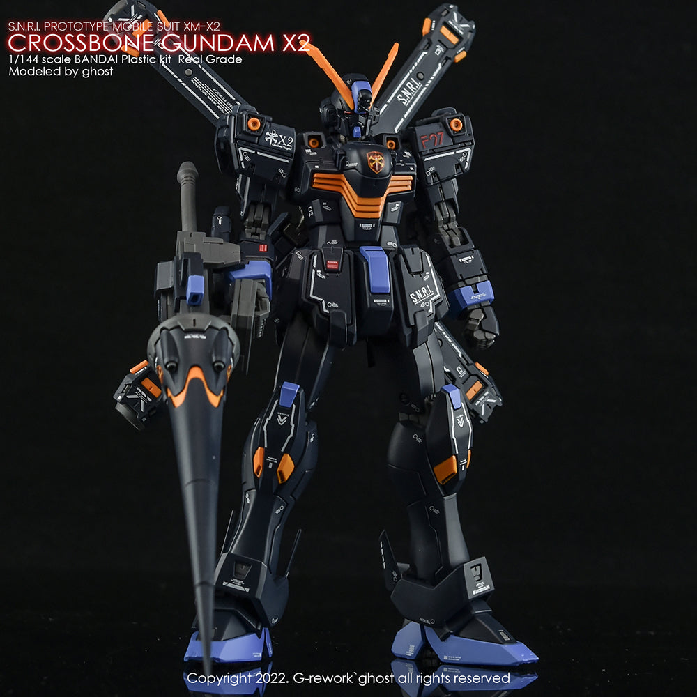 G-REWORK - [RG] CROSSBONE GUNDAM X2 Water Decal