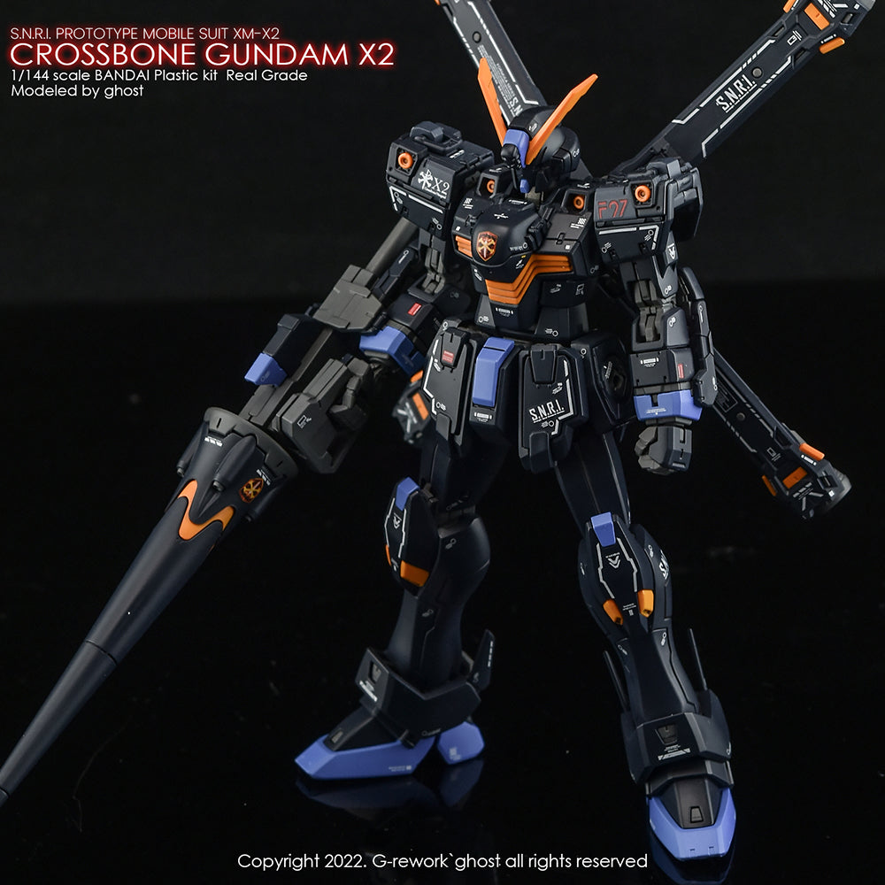 G-REWORK - [RG] CROSSBONE GUNDAM X2 Water Decal