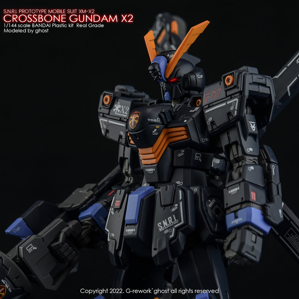 G-REWORK - [RG] CROSSBONE GUNDAM X2 Water Decal