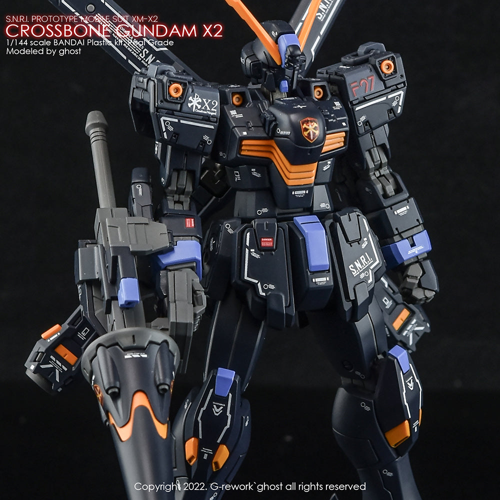 G-REWORK - [RG] CROSSBONE GUNDAM X2 Water Decal