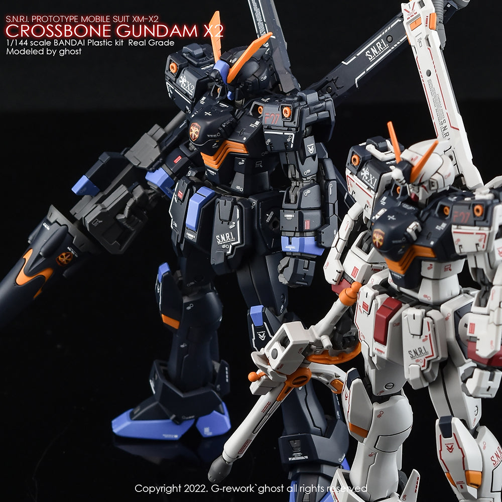 G-REWORK - [RG] CROSSBONE GUNDAM X2 Water Decal