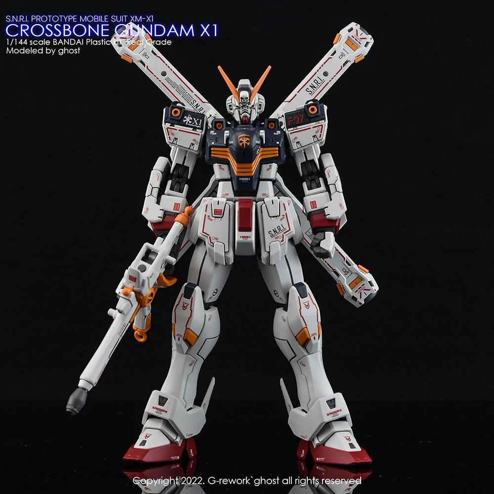 G-REWORK - [RG] CROSSBONE GUNDAM X1 Water Decal