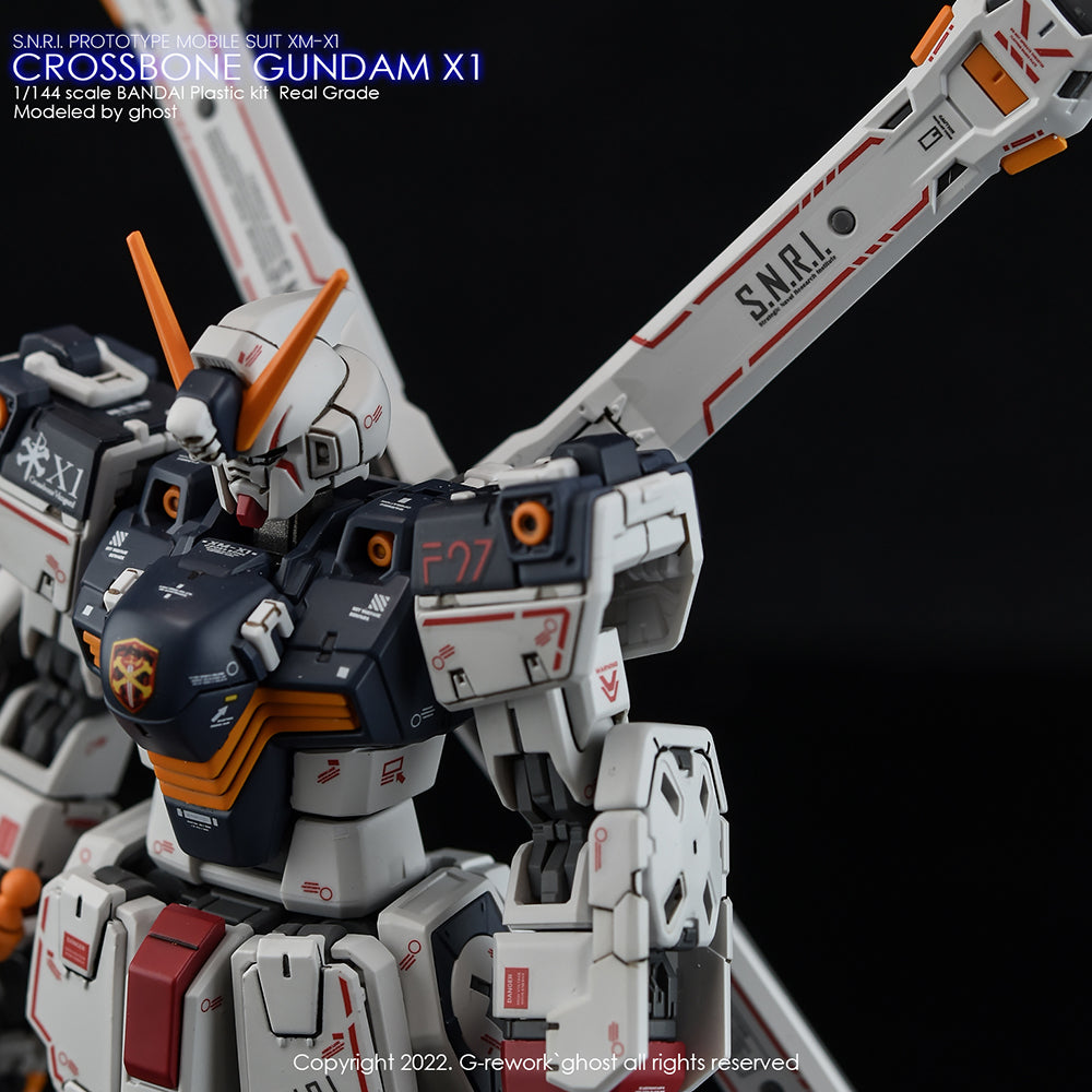 G-REWORK - [RG] CROSSBONE GUNDAM X1 Water Decal