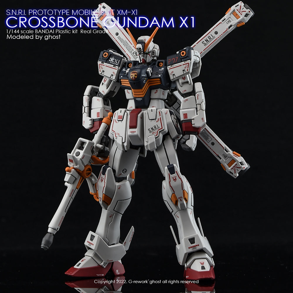 G-REWORK - [RG] CROSSBONE GUNDAM X1 Water Decal