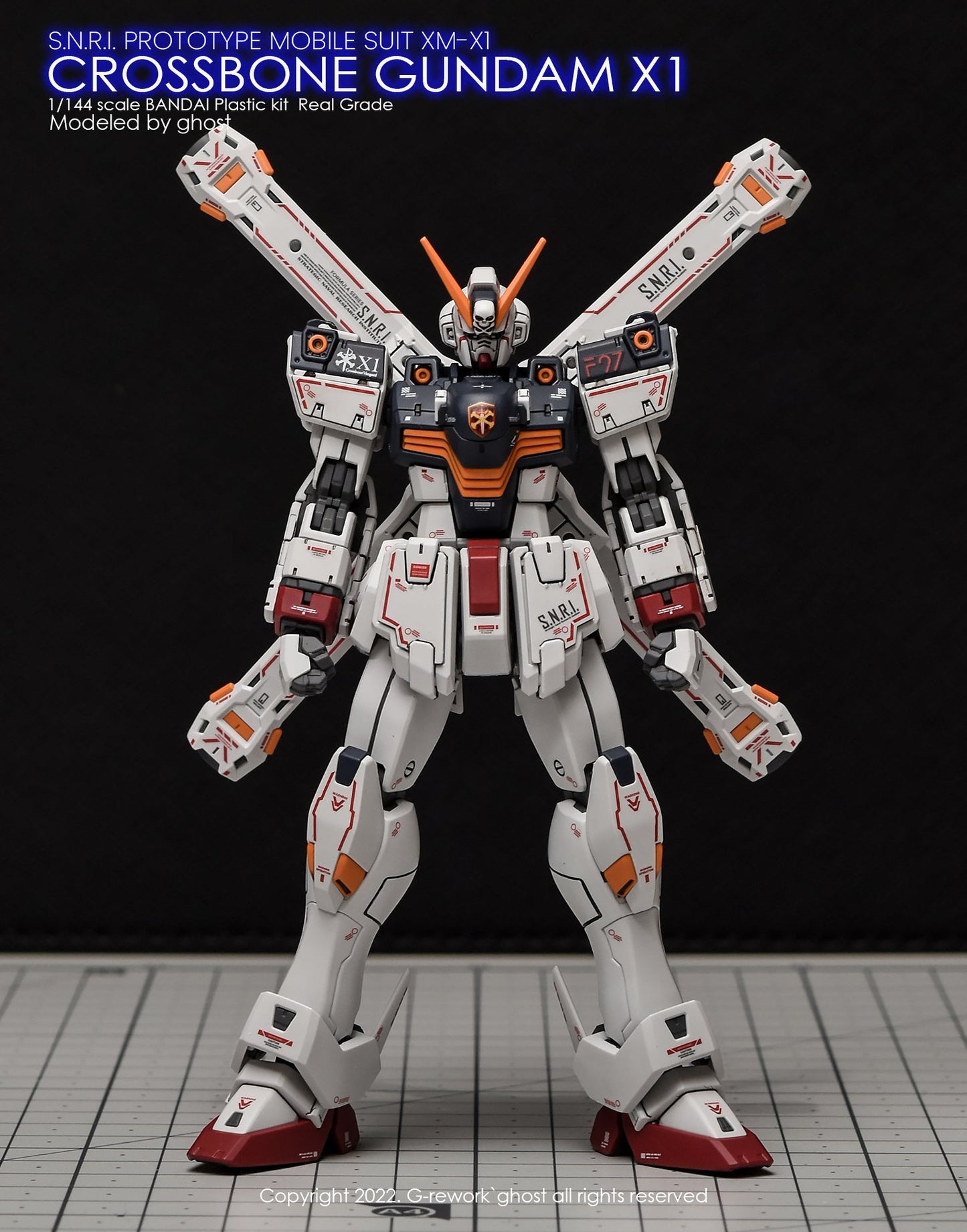 G-REWORK - [RG] CROSSBONE GUNDAM X1 Water Decal