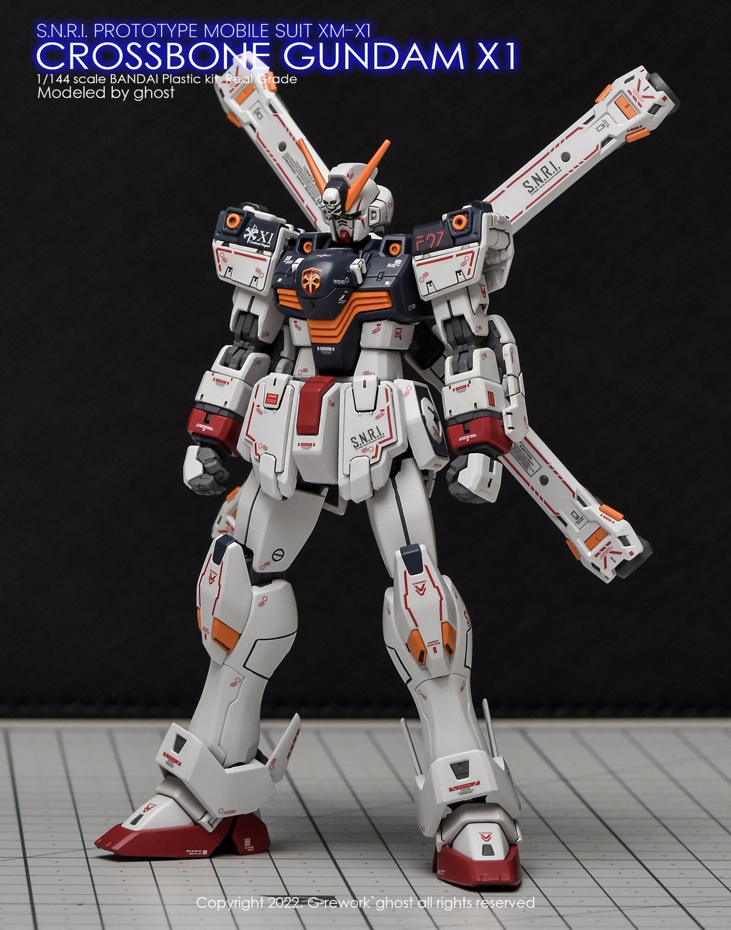 G-REWORK - [RG] CROSSBONE GUNDAM X1 Water Decal