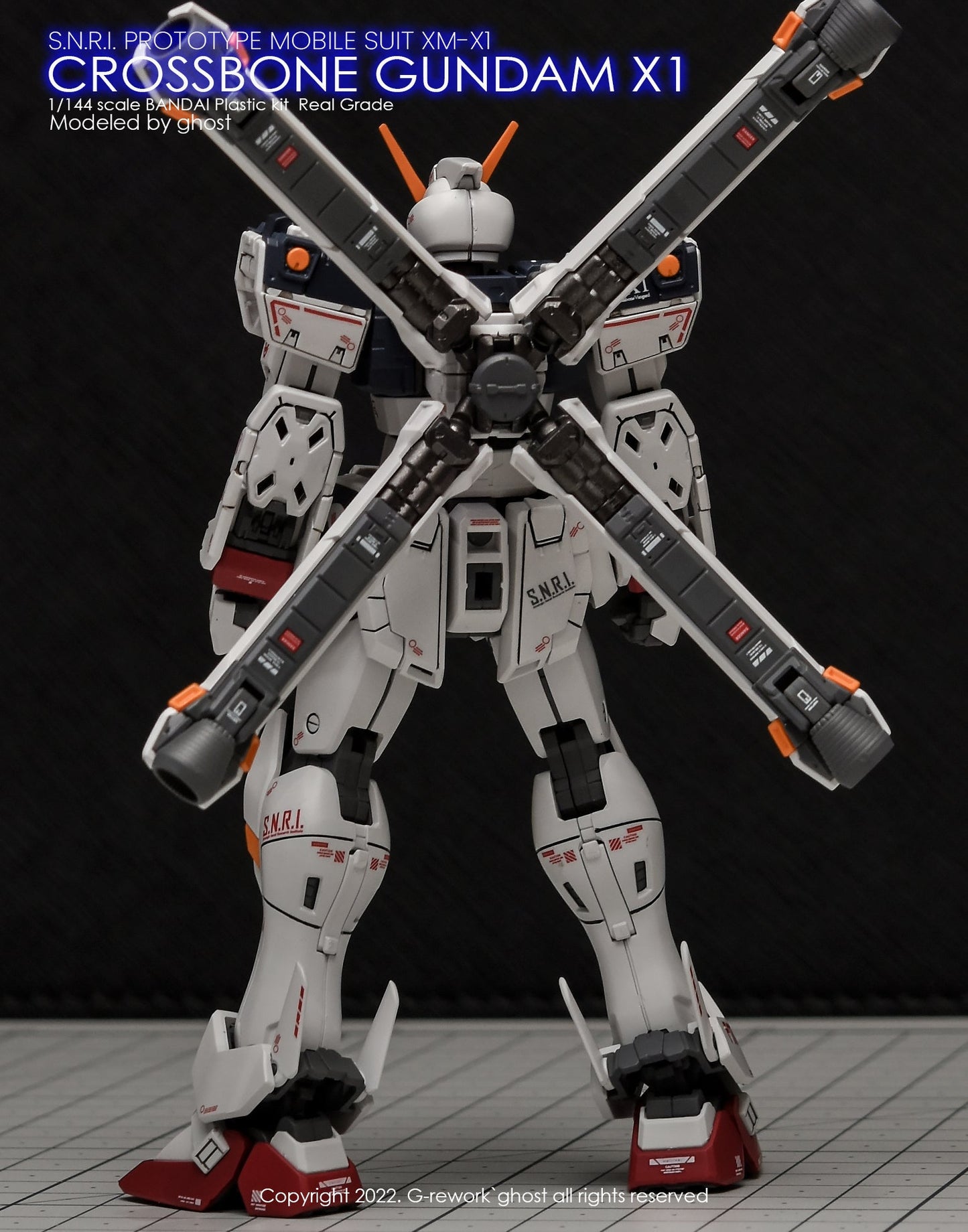 G-REWORK - [RG] CROSSBONE GUNDAM X1 Water Decal