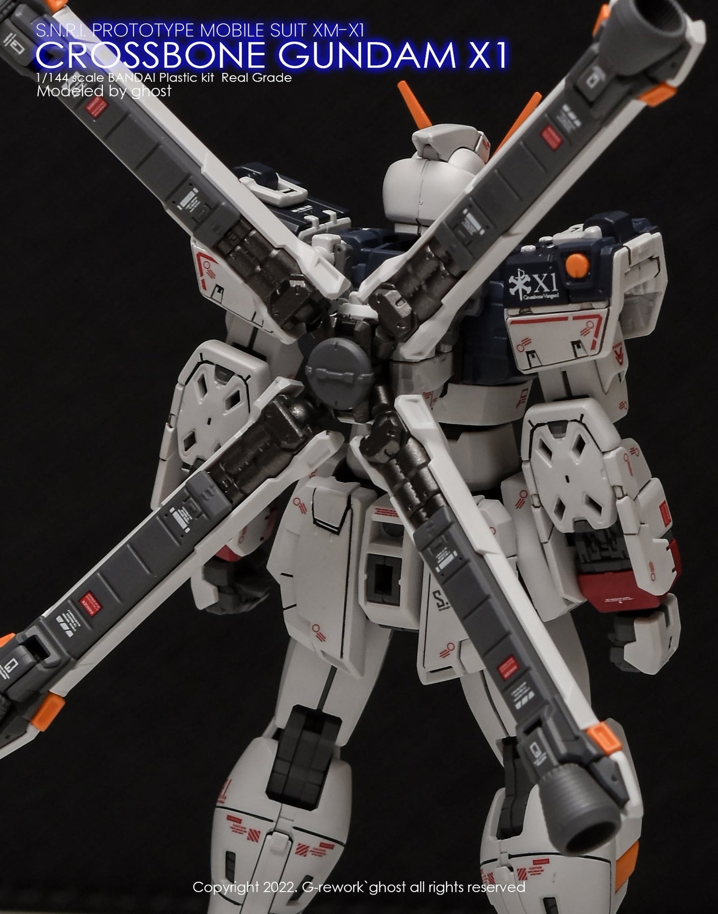 G-REWORK - [RG] CROSSBONE GUNDAM X1 Water Decal