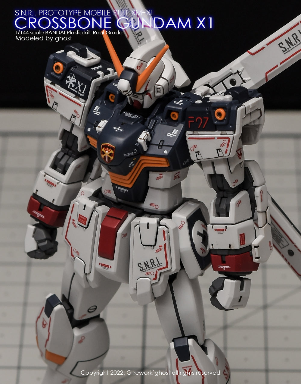 G-REWORK - [RG] CROSSBONE GUNDAM X1 Water Decal