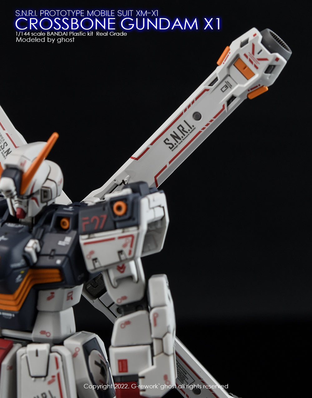 G-REWORK - [RG] CROSSBONE GUNDAM X1 Water Decal