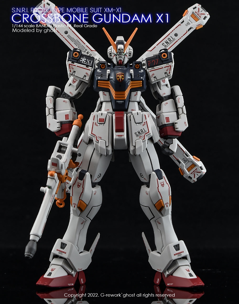 G-REWORK - [RG] CROSSBONE GUNDAM X1 Water Decal