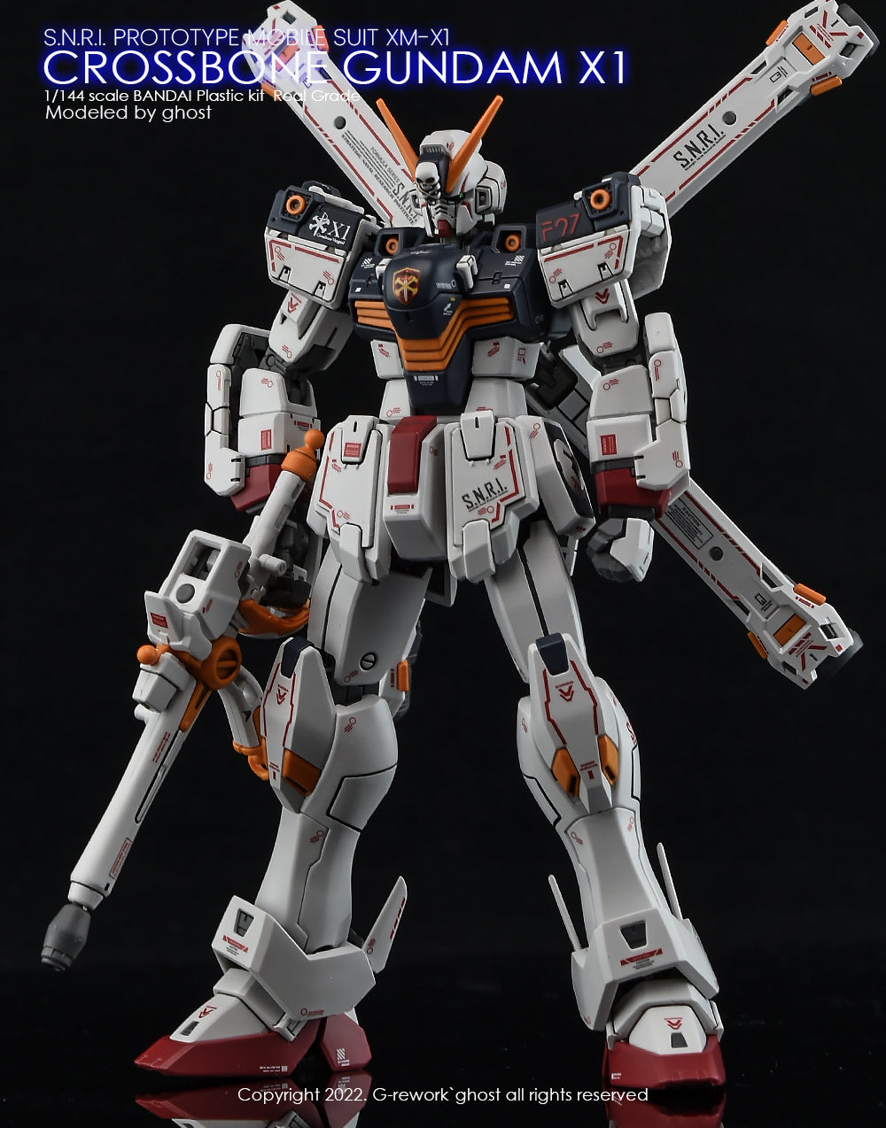 G-REWORK - [RG] CROSSBONE GUNDAM X1 Water Decal