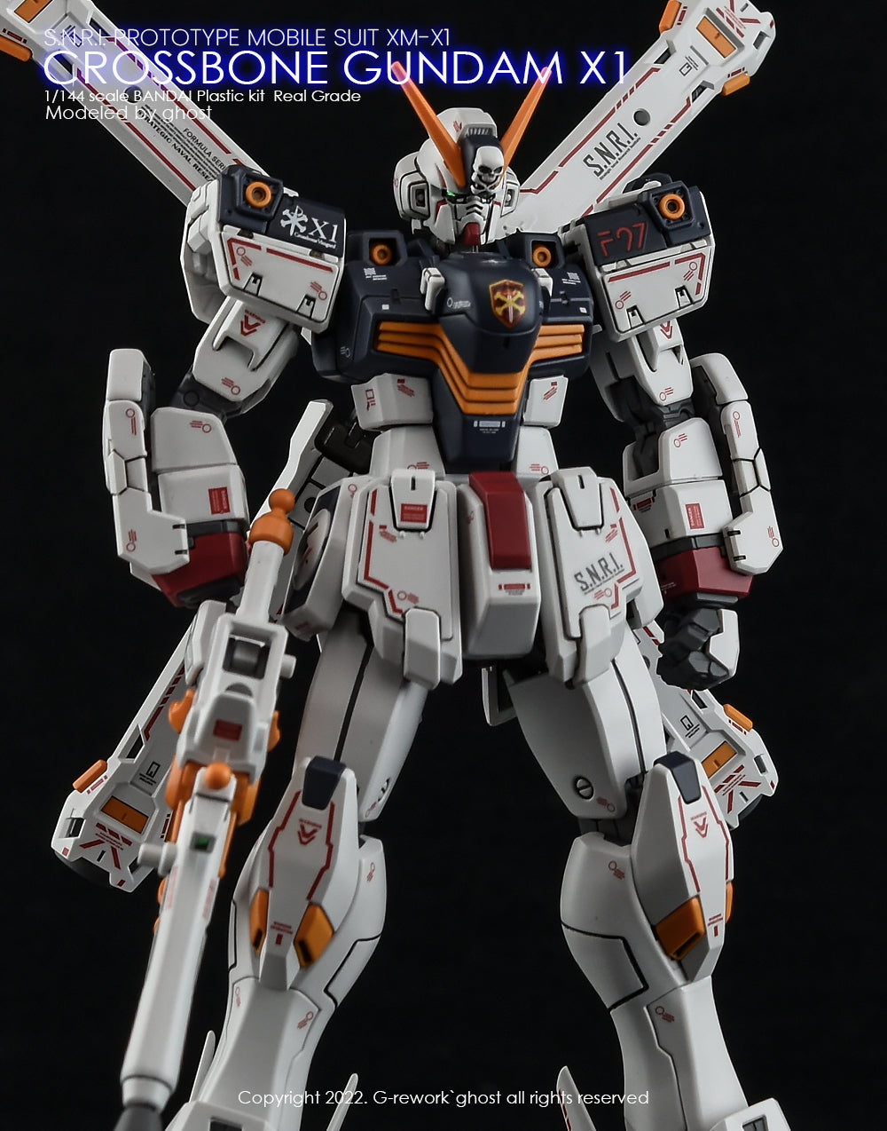 G-REWORK - [RG] CROSSBONE GUNDAM X1 Water Decal