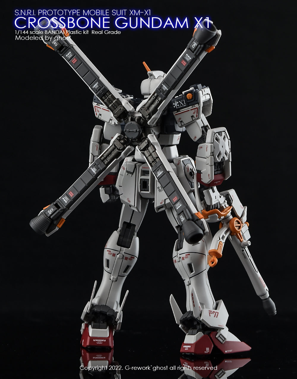G-REWORK - [RG] CROSSBONE GUNDAM X1 Water Decal