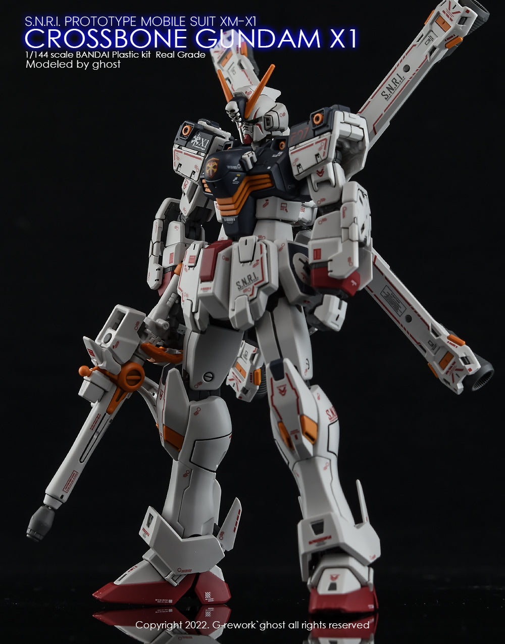 G-REWORK - [RG] CROSSBONE GUNDAM X1 Water Decal