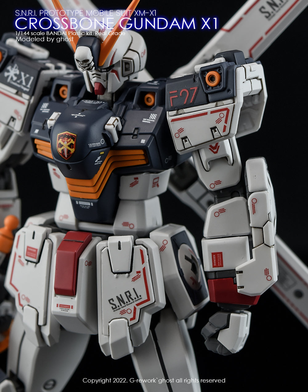 G-REWORK - [RG] CROSSBONE GUNDAM X1 Water Decal