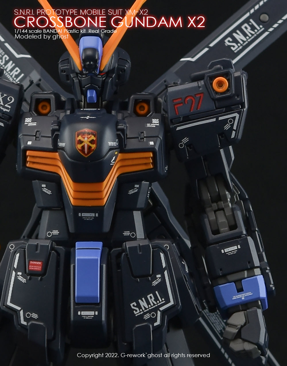 G-REWORK - [RG] CROSSBONE GUNDAM X2 Water Decal