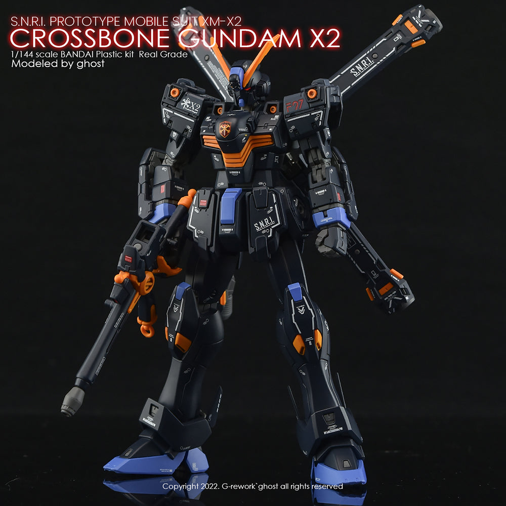 G-REWORK - [RG] CROSSBONE GUNDAM X2 Water Decal