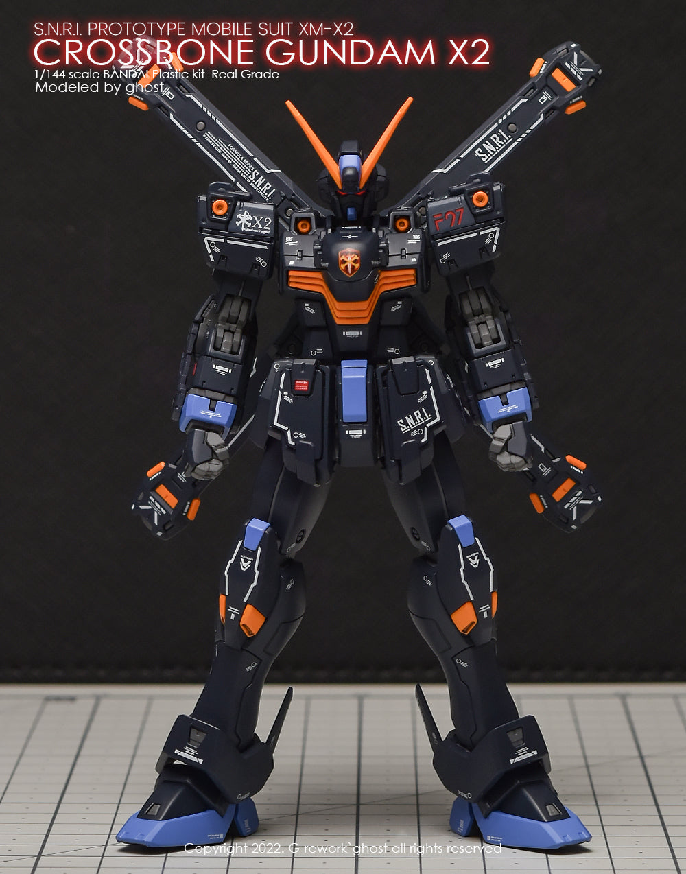 G-REWORK - [RG] CROSSBONE GUNDAM X2 Water Decal