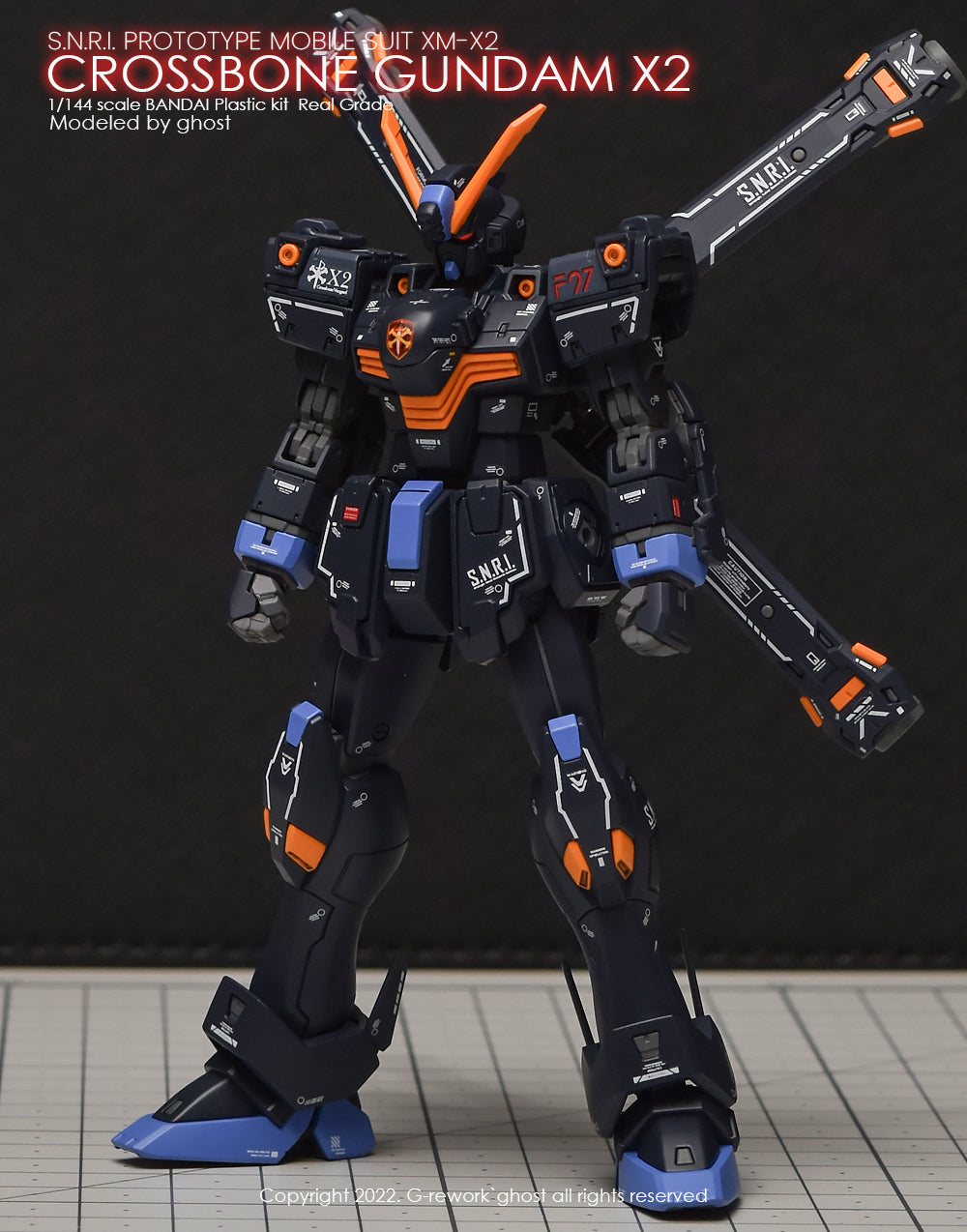 G-REWORK - [RG] CROSSBONE GUNDAM X2 Water Decal
