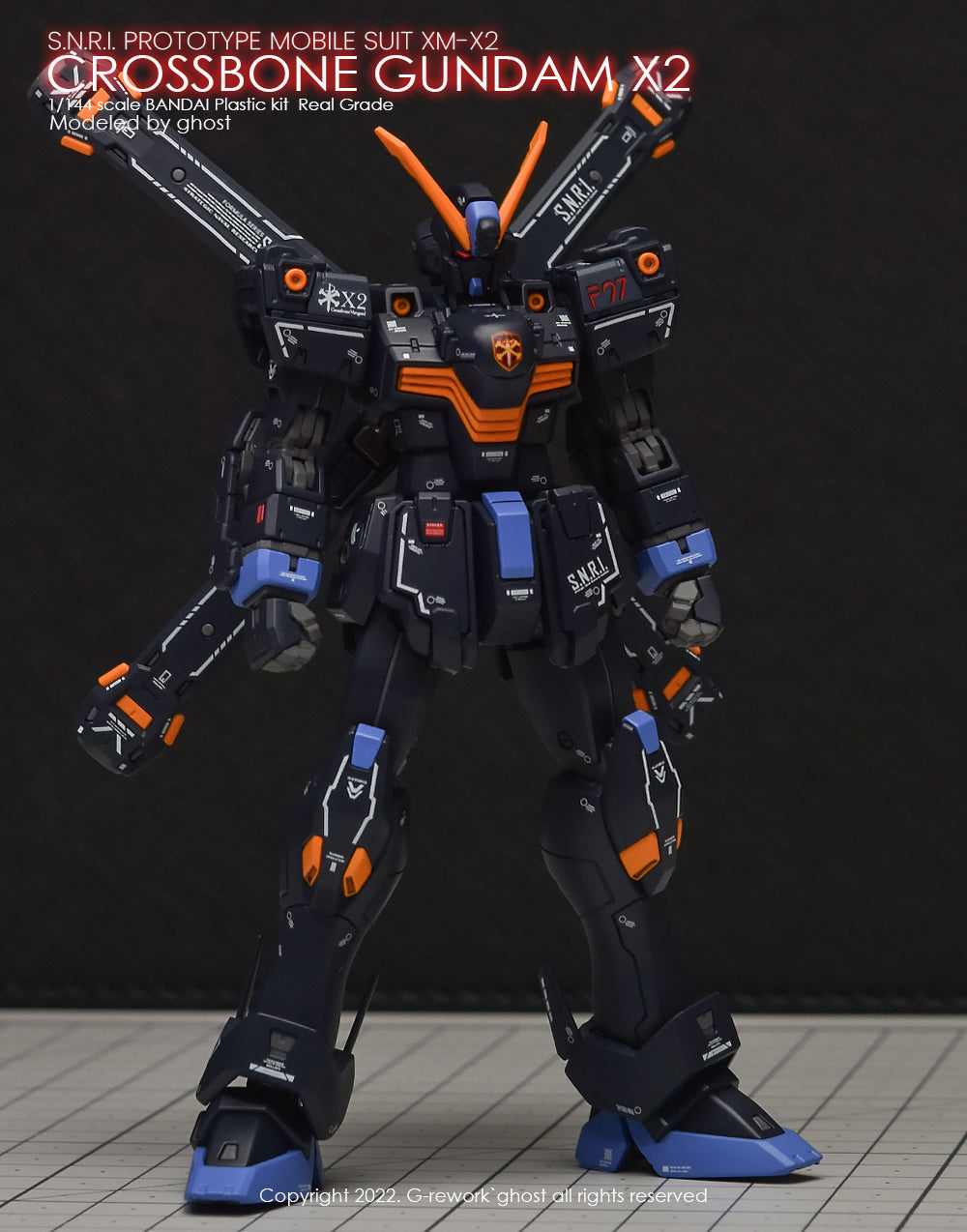 G-REWORK - [RG] CROSSBONE GUNDAM X2 Water Decal