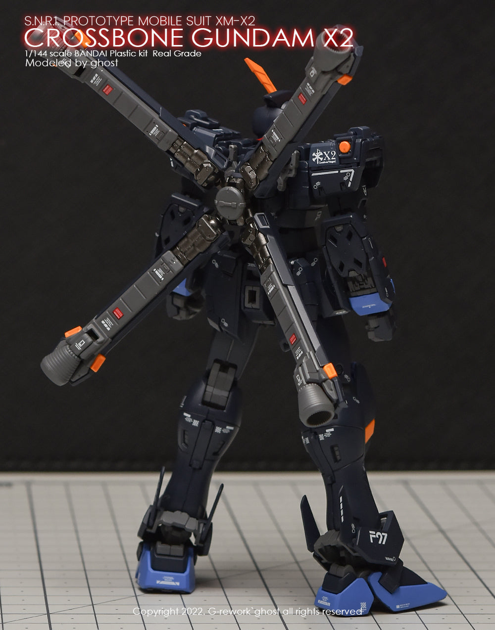 G-REWORK - [RG] CROSSBONE GUNDAM X2 Water Decal