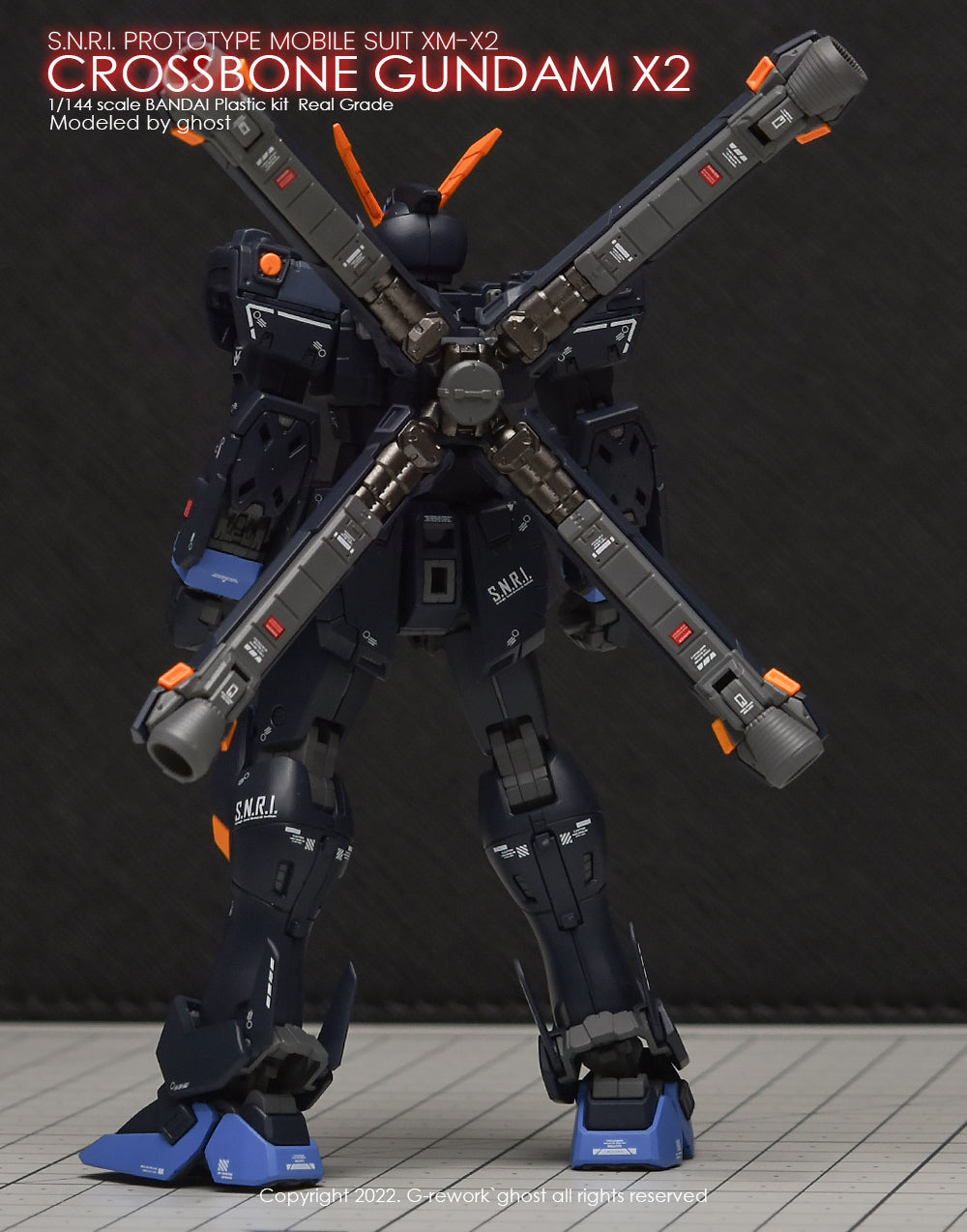 G-REWORK - [RG] CROSSBONE GUNDAM X2 Water Decal