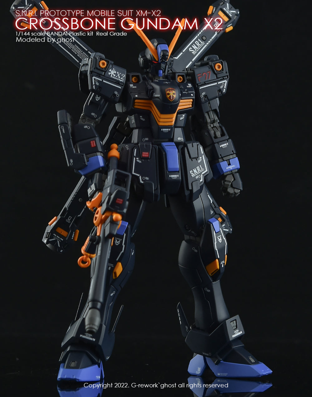 G-REWORK - [RG] CROSSBONE GUNDAM X2 Water Decal