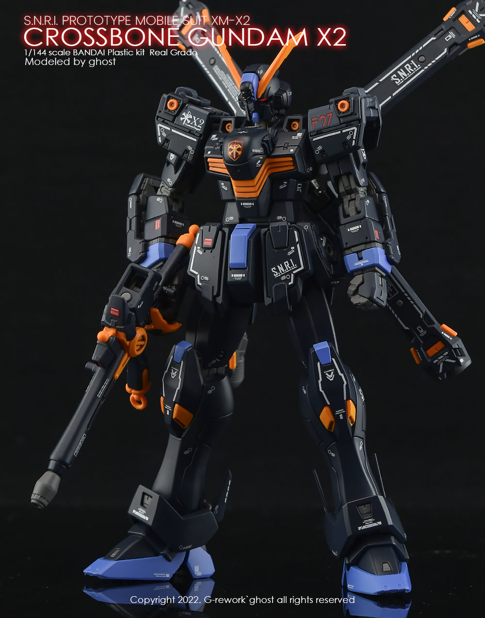 G-REWORK - [RG] CROSSBONE GUNDAM X2 Water Decal