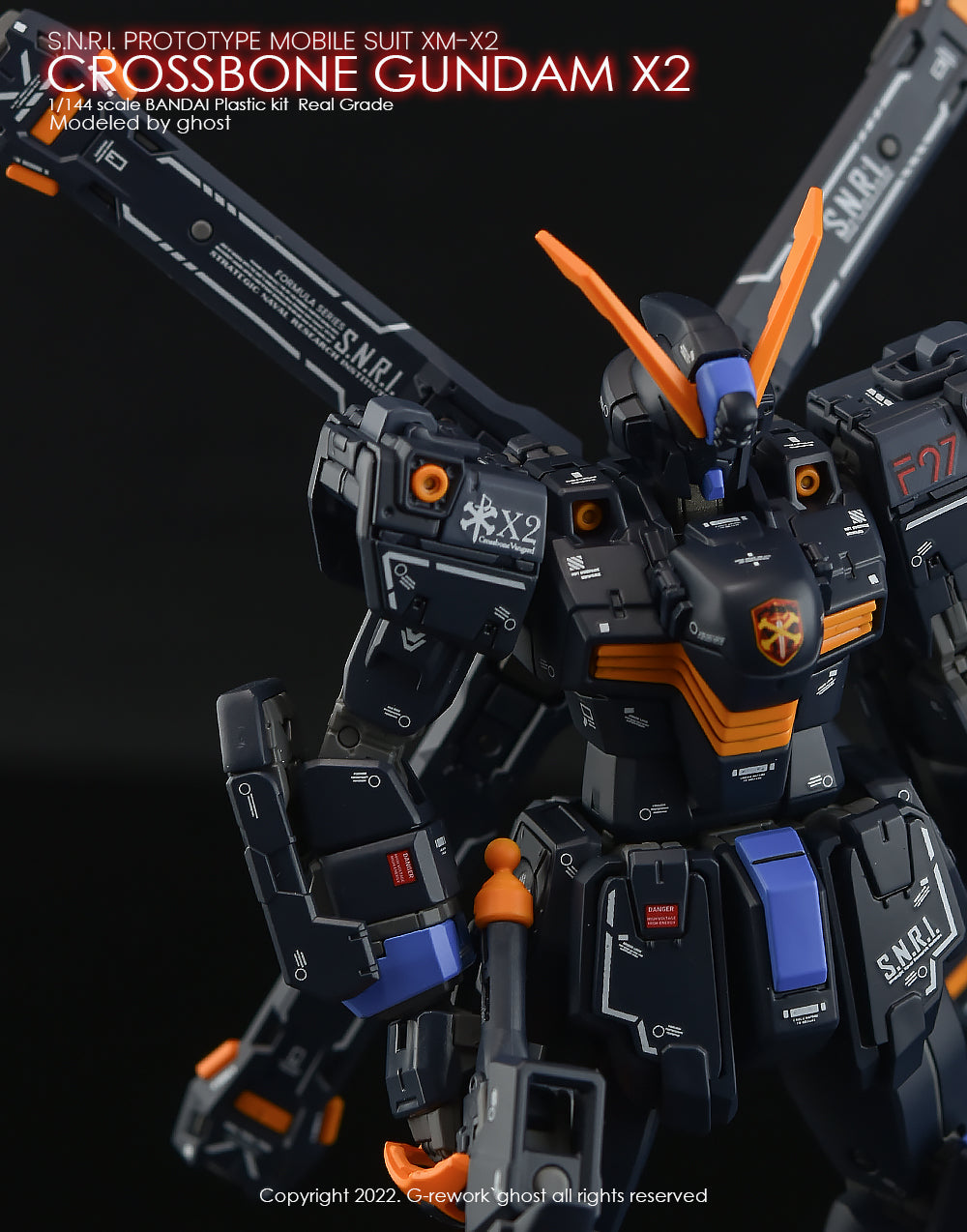 G-REWORK - [RG] CROSSBONE GUNDAM X2 Water Decal