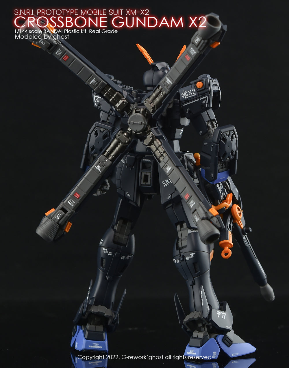 G-REWORK - [RG] CROSSBONE GUNDAM X2 Water Decal