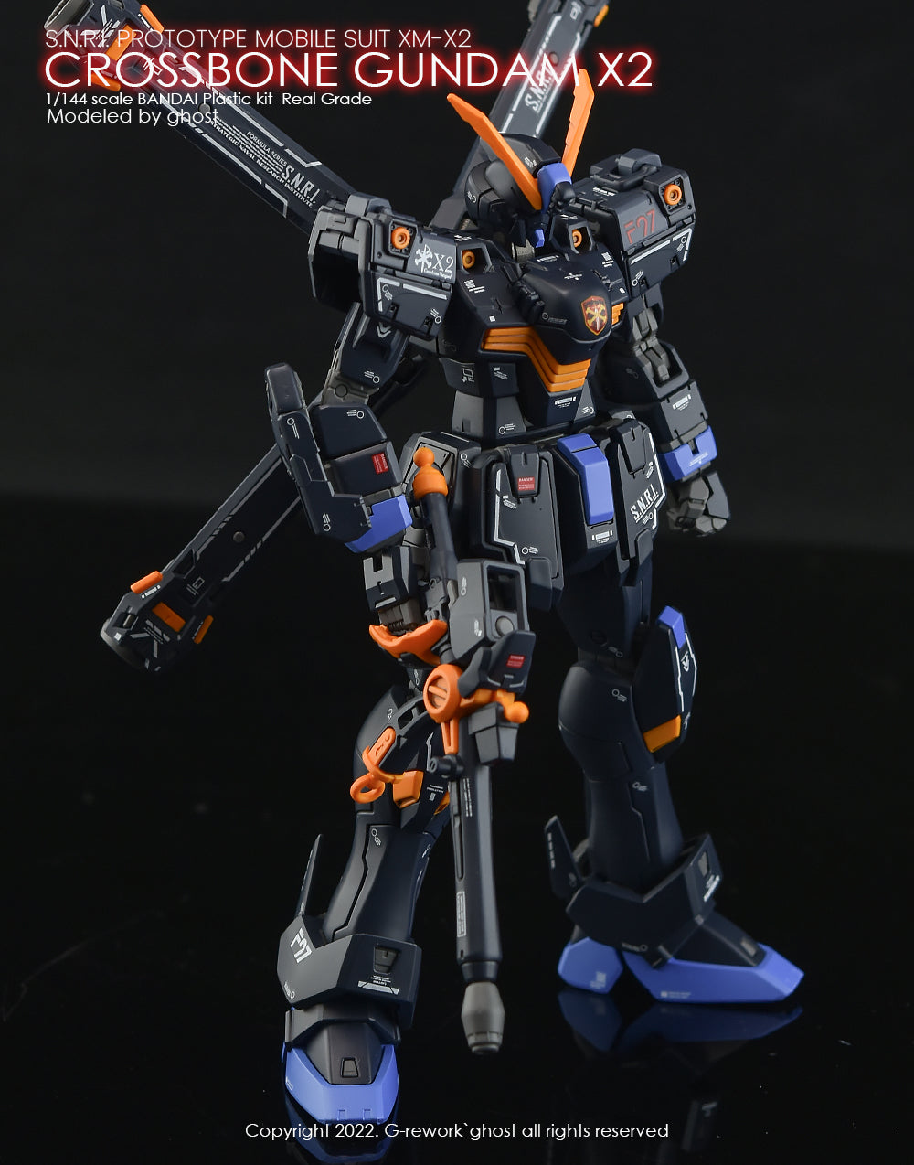 G-REWORK - [RG] CROSSBONE GUNDAM X2 Water Decal