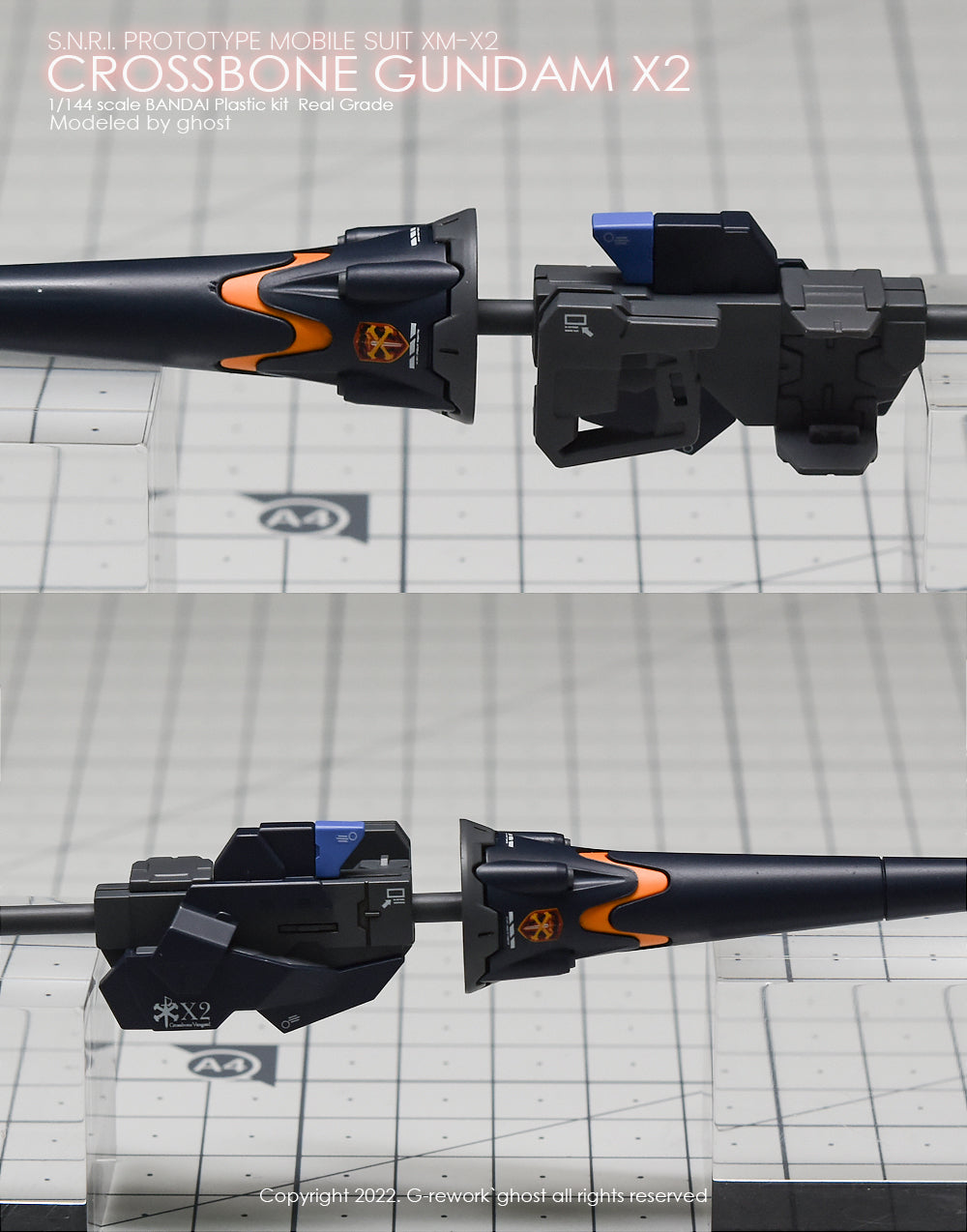 G-REWORK - [RG] CROSSBONE GUNDAM X2 Water Decal