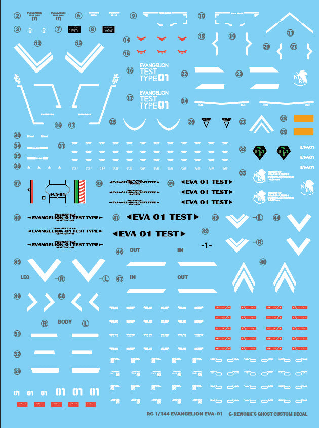 G-REWORK - [RG] EVANGELION UNIT- 01 Water Decal