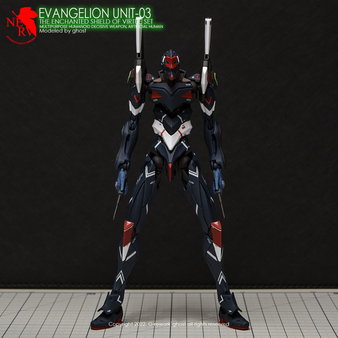 G-REWORK - [RG] EVANGELION 03 SHIELD SET Water Decal