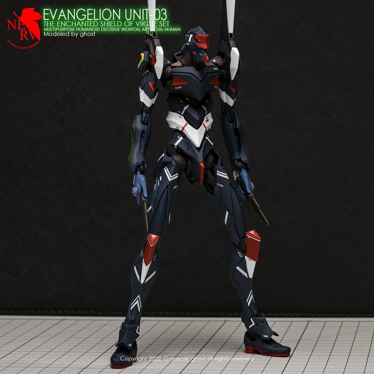 G-REWORK - [RG] EVANGELION 03 SHIELD SET Water Decal